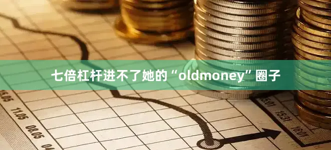 七倍杠杆进不了她的“oldmoney”圈子